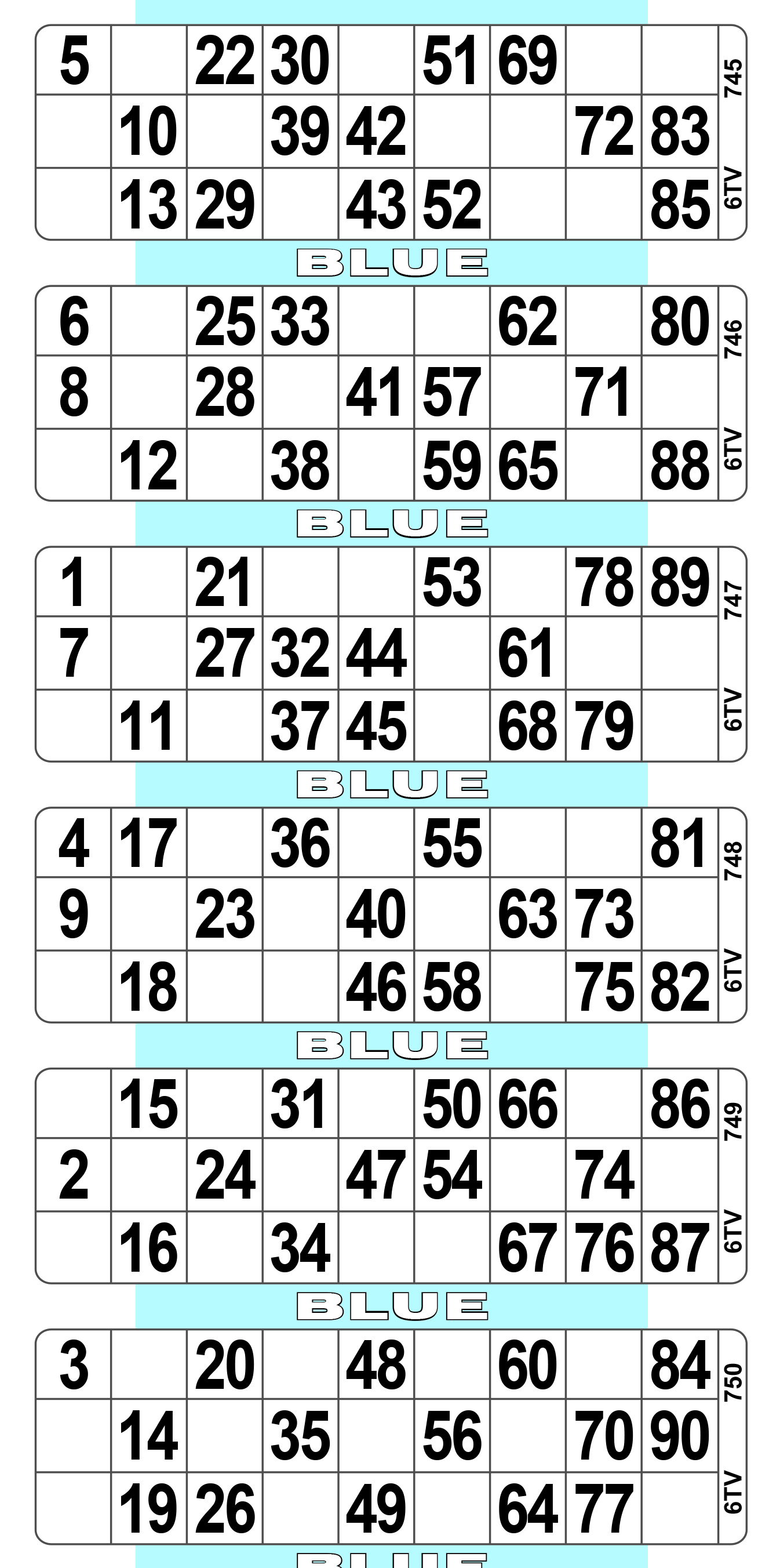 One Box Bingo